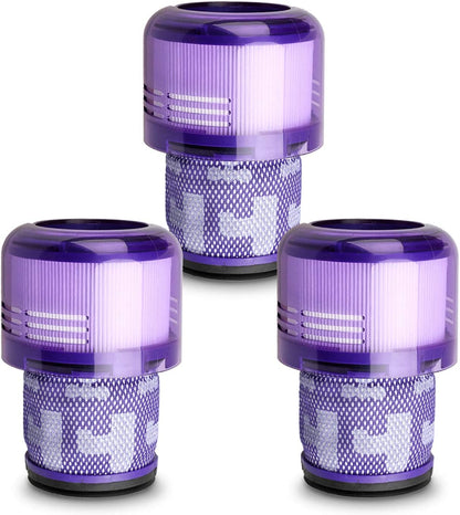 Lemige 3 Pack Vacuum Filters Replacement Parts Compatible with Dyson V11 Origin V11 Torque Drive V11 Animal V11 Complete V11 Extra V15 Detect V15s Detect Submarine Vacuums, Compare to Part 970013-02