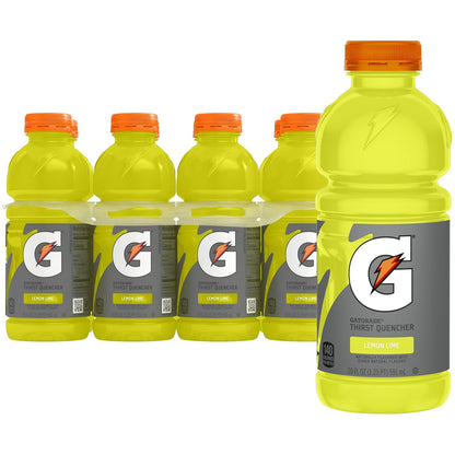 Gatorade Thirst Quencher, Lemon-Lime, 20 Fl Oz (Pack of 8)