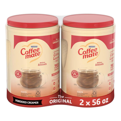 Nestle Coffee mate Coffee Creamer, Original, Non Dairy Powder Creamer, 56 oz Bulk Pack (Pack of 2)
